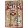 Wincraft SAN FRANCISCO 49ERS WOOD SIGNS - 1/2" THICK 15" X 24"