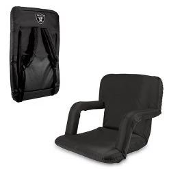 PICNIC TIME Las Vegas Raiders Ventura Portable Reclining Stadium Seat