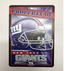 Wincraft Property Of Sign New York Giants Plastic Sign 7 X 12 New