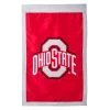 EVERGREEN NCAA Ohio State Buckeyes Appliqué House Flag