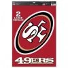 Wincraft NFL San Francisco 49ers 11" X 17" Multi Use Decals - Auto, Walls, Windows, Cornhole