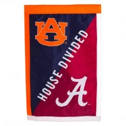 EVERGREEN Alambama/Auburn NCAA House Divided House Flag