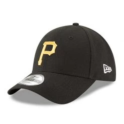 Pittsburgh Pirates New Era Men's League 9Forty Adjustable Hat - Black