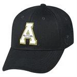 TOP OF THE WORLD NCAA APPALACHIAN ST ONE-FIT BLACK PREMIUM COLLECTION MEMORY FIT