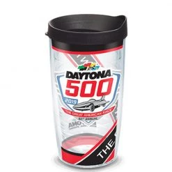 TERVIS NCAA NASCAR® - DAYTONA 500 PATTERN Wrap With Travel Lid 5 Sizes Available