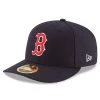 Men's Boston Red Sox New Era Navy Authentic Collection On Field Low Profile Game 59FIFTY Fitted Hat 1/4 2 Men's Boston Red Sox New Era Navy Authentic Collection On Field Low Profile Game 59FIFTY Fitted Hat 1/4
