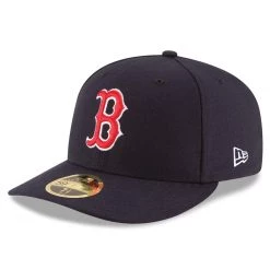 Men's Boston Red Sox New Era Navy Authentic Collection On Field Low Profile Game 59FIFTY Fitted Hat 1/4
