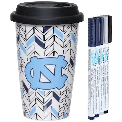 EVERGREEN North Carolina Tar Heels Just Add Color Travel Cup 3 EVERGREEN North Carolina Tar Heels Just Add Color Travel Cup