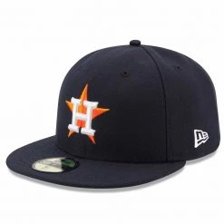 Houston Astros New Era Home Authentic Collection On Field 59FIFTY Performance Fitted Hat - Navy