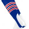 TCK Baseball Stirrups By Pattern D 3 Stripe With Featheredge Royal Scarlet White Large 14+ Yrs Old NCAA