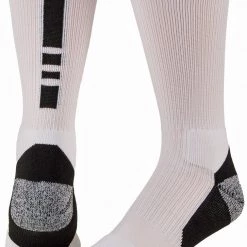 PROFEET Pro Feet 238 Pro Feet Performance Shooter 2.0 Socks - White Black SIZE MED 9 - 11 NCAA