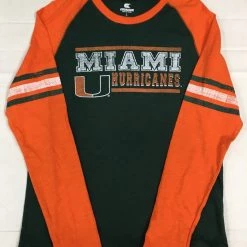 Miami Hurricanes Colosseum Youth Marble Bag Raglan L/S T-Shirt