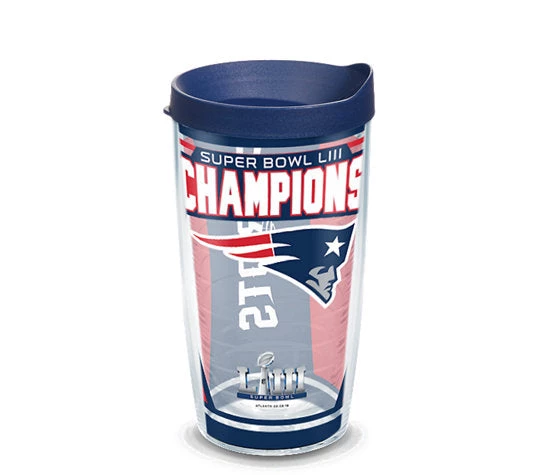 Tervis NFL® New England Patriots Super Bowl 53 Champions Wrap With Travel Lid 3 Tervis NFL® New England Patriots Super Bowl 53 Champions Wrap With Travel Lid