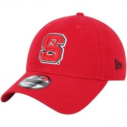 NCAA New Era NC State Wolfpack Red Team Core 9TWENTY Adjustable Hat