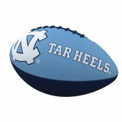 LOGO BRANDS NCAA NORTH CAROLINA COMBO LOGO JUNIOR-SIZE RUBBER FOOTBALL NORTH CAROLINA TAR HEELS