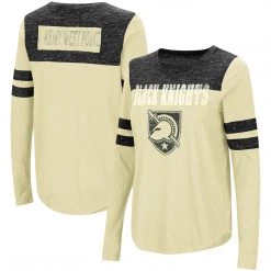 NCAA Army Black Knights Colosseum Women's My Way Striped Long Sleeve T-Shirt - Gold/Black