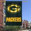 EVERGREEN NFL Green Bay Packers 29" X 43" Glitter Suede House Two-Sided Vertical Flag
