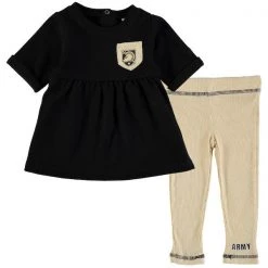 Girls Infant Colosseum Army Black Knights Pinchers Of Peril Pocket T-Shirt & Leggings Set NCAA