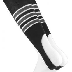 TCK Baseball Stirrups By Pattern D 3 Stripe With Featheredge Large 14+ Yrs Old