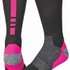PROFEET Pro Feet 238 Pro Feet Performance Shooter 2.0 Socks - Black Neon Pink