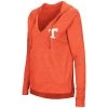 Women's Colosseum Tennessee Orange Never Doubt V-Neck Hooded Thermal NCAA