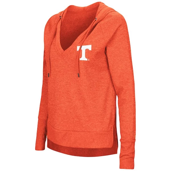 Women's Colosseum Tennessee Orange Never Doubt V-Neck Hooded Thermal NCAA 3 Women's Colosseum Tennessee Orange Never Doubt V-Neck Hooded Thermal NCAA