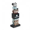 EVERGREEN NCAA North Carolina Tar Heels Tiki Totem 1 EVERGREEN NCAA North Carolina Tar Heels Tiki Totem