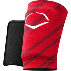 WILSON EvoShield Speed Stripe Adult Baseball Forearm/Wrist Guard, Red MED
