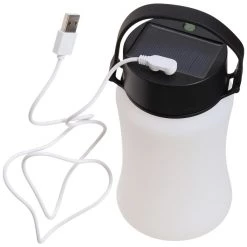 AtlanticCoastSports Carolina Panthers Frosted Silicone Solar Lantern