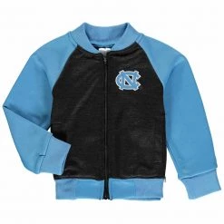 North Carolina Tar Heels Colosseum Toddler Goonies Fleece Bomber Full Zip Jacket Navy/Blue NCAA