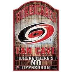 Wincraft Carolina Hurricanes Fan Cave Wood Sign