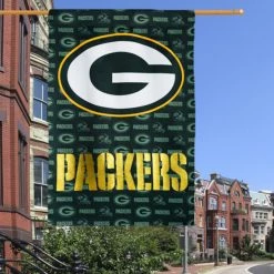 EVERGREEN NFL Green Bay Packers 29" X 43" Glitter Suede House Two-Sided Vertical Flag