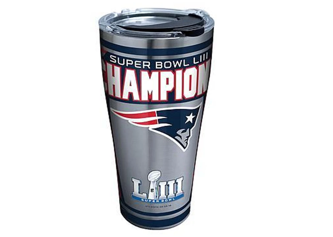 Tervis Stainless Steel Tumbler, NFL® New England Patriots Super Bowl 53 Champions 3 Tervis Stainless Steel Tumbler, NFL® New England Patriots Super Bowl 53 Champions