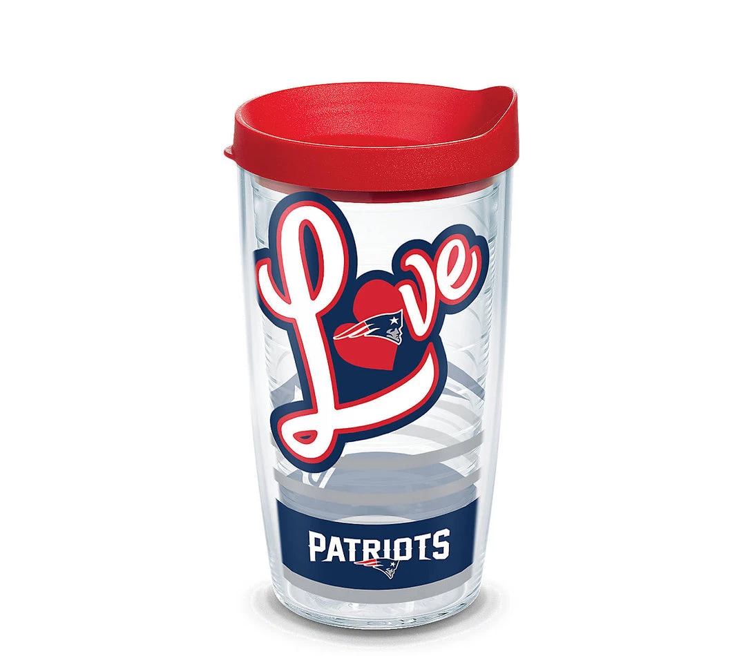 Tervis NFL® New England Patriots Love Wrap With Travel Lid 4 Tervis NFL® New England Patriots Love Wrap With Travel Lid