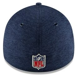 Men's New England Patriots New Era Navy/Gray 2018 NFL Sideline Home Official 39THIRTY Flex Hat