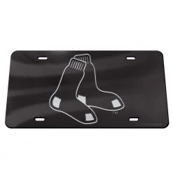 Wincraft Boston Red Sox Black Acrylic Classic License Plates Boston Red Socks