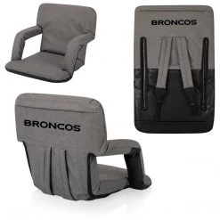PICNIC TIME Denver Broncos Ventura Portable Reclining Stadium Seat