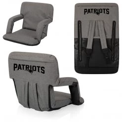 PICNIC TIME New England Patriots Ventura Portable Reclining Stadium Seat