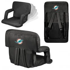 PICNIC TIME LOS ANGELES RAMS Miami Dolphins Ventura Portable Reclining Stadium Seat