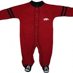 Creative Knitwear Arkansas Razorbacks Sports Shoe Footed Romper