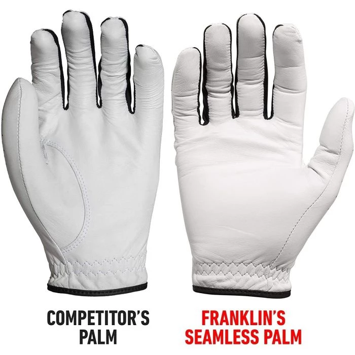 NCAA Franklin Pro Leather Golf Gloves 8 NCAA Franklin Pro Leather Golf Gloves