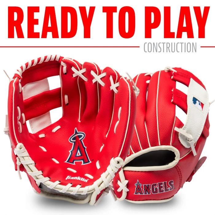 FRANKLIN Los Angeles Angels MLB® Team Glove And Ball Set 8 FRANKLIN Los Angeles Angels MLB® Team Glove And Ball Set