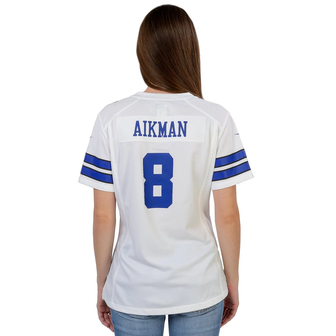 Dallas Cowboys Womens Troy Aikman #8 Nike White Game Replica Jersey 3 Dallas Cowboys Womens Troy Aikman #8 Nike White Game Replica Jersey