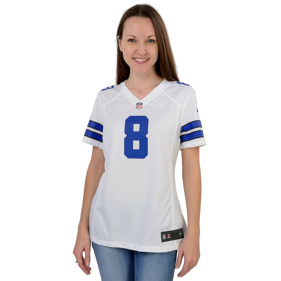 Dallas Cowboys Womens Troy Aikman #8 Nike White Game Replica Jersey 4 Dallas Cowboys Womens Troy Aikman #8 Nike White Game Replica Jersey