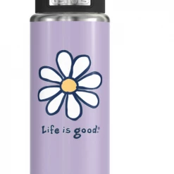 TERVIS NCAA Life Is Good® - Purple Daisy Steel Wide Mouth Bottle With Deluxe Spout Lid