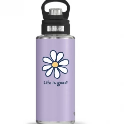TERVIS NCAA Life Is Good® - Purple Daisy Steel Wide Mouth Bottle With Deluxe Spout Lid