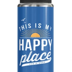 TERVIS Life Is Good® - Happy Place Stainless Steel Wide Mouth Bottle With Deluxe Spout Lid