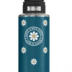 TERVIS Life Is Good® - Teal Daisies Stainless Steel Wide Mouth Bottle With Deluxe Spout Lid NCAA