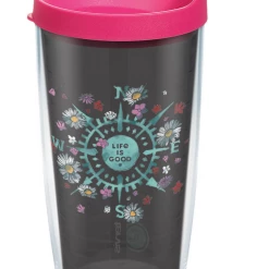 TERVIS Life Is Good® - Floral Compass Wrap With Travel Lid