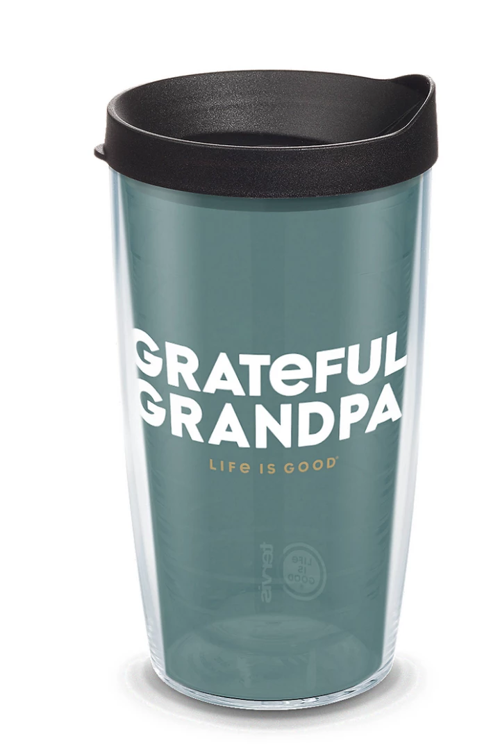 TERVIS Life Is Good® - Grateful Grandpa Wrap With Travel Lid NCAA 3 TERVIS Life Is Good® - Grateful Grandpa Wrap With Travel Lid NCAA